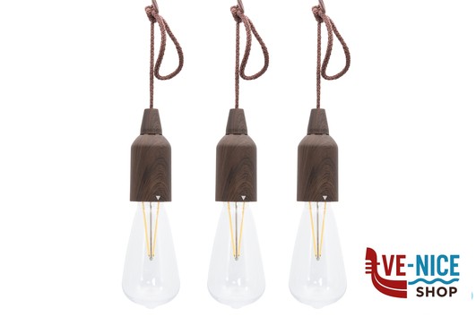 lampade COPENHAGEN-SET 3 LAMPADE IN PLASTICA PER OMBRELLONE RICARICABILE CM7X7H.22 LUCE BIANCA CALDA SECURIT