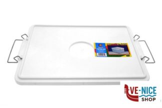 0 COPERCHIO CON MANICI PER CASSETTA SOVRAPPONIBILE CM 45X35 BIANCO GIGANPLAST