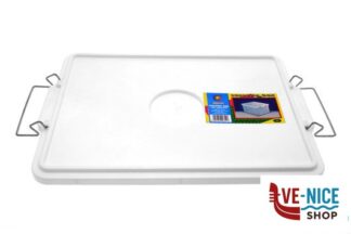 contenitori COPERCHIO CON MANICO PER CASSETTA SOVRAPPONIBILE CM 62X40 BIANCO GIGANPLAST