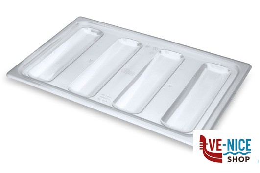 porta posate COPERCHIO PER PORTAPOSATE HORECA CM 32,5X53XH.2 TRASPARENTE CODICE 23996 MOBIL PLASTIC