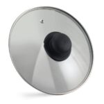 inox COPERCHIO VETRO CM.16 FILO INOX RIVADOSSI