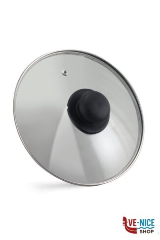 inox COPERCHIO VETRO CM.24 FILO INOX RIVADOSSI