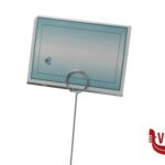 segnaletiche SET 15 COPRICARTELLINI TRASPARENTI IN PLASTICA CM. 7X5 CON 15 PUNTE INOX CM.7,5 E 100 CARTONCINI EUROTARGHE SNC DI POZZAGLIO ANTONIO E C.