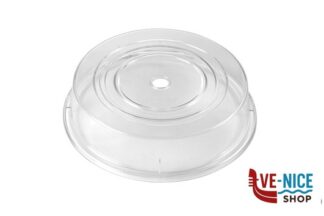 accessori COPRIPIATTO TRASPARENTE CON FORO CENTRALE CM.27  PC27TF INOX MACEL