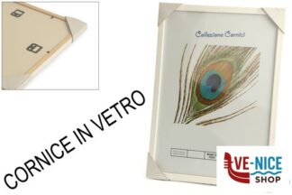 portafoto CORNICE LEGNO BIANCO CM.10X15 22.10 NEW LYSTEM DI PELLEGRINI E C.SNC