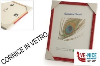 portafoto CORNICE LEGNO ROSSO CM.40X50 22.406 NEW LYSTEM DI PELLEGRINI E C.SNC