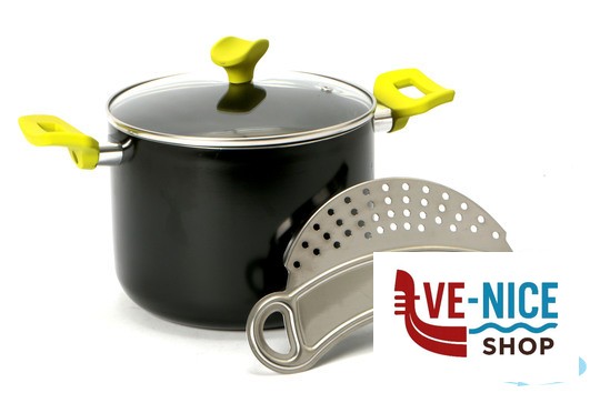 antiederente CUOCI PASTA 3 PEZZI INADERENTE CM.20 IMPORT COTTURA - immagine 3