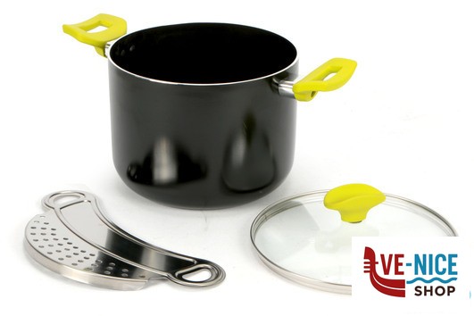 antiederente CUOCI PASTA 3 PEZZI INADERENTE CM.20 IMPORT COTTURA