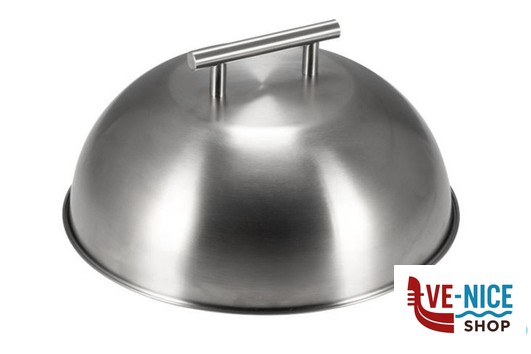utensili vari CUPOLA PER LA COTTURA DI HAMBURGER IN ACCIAIO INOX 18.10 CM 25 ILSA
