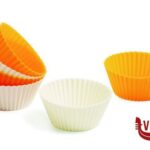 utensili vari per dolci DAILY 6 PIROTTINI TONDI IN SILICONE CM 7 H.3. RESISTENTI DA -40ﾰC A  250ﾰC GHIDINI CIPRIANO