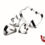 DAILY SET 4 FORMINE TAGLIABISCOTTI INOX GHIDINI CIPRIANO utensili vari per dolci 6 pezzi