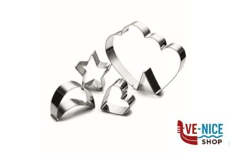 utensili vari per dolci DAILY SET 4 FORMINE TAGLIABISCOTTI INOX GHIDINI CIPRIANO