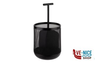 inox DART- CESTINO IN METALLO A 3 COMPARTIMENTI DIAMETRO CM 12 H 25 NERO, INSERTI IN SILICONE APS ASSHEUER POTT GMBH E CO KG