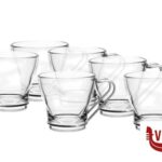 tazze da caffe' DEBORA - CONFEZIONE 6 TAZZE CAFFE CL 11 MANICO INOX BORGONOVO