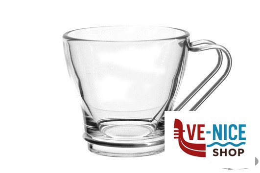 tazze da caffe' DEBORA - CONFEZIONE 6 TAZZE CAFFE CL 11 MANICO INOX BORGONOVO - immagine 2