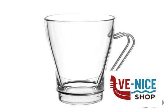 tazze da te' DEBORA - CONFEZIONE 6 TAZZE THE CL 24 MANICO INOX BORGONOVO - immagine 2