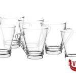 tazze da te' DEBORA - CONFEZIONE 6 TAZZE THE CL 24 MANICO INOX BORGONOVO