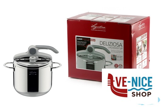 inox DELIZIOSA EASYUP-PENTOLA A PRESSIONE CM.22 LT 7 10507 LAGOSTINA - immagine 2