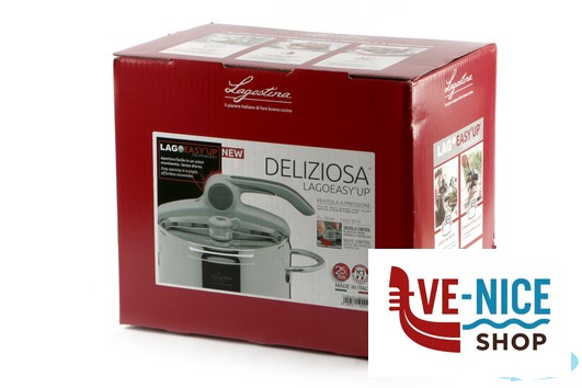 inox DELIZIOSA EASYUP-PENTOLA A PRESSIONE CM.22 LT 7 10507 LAGOSTINA - immagine 3