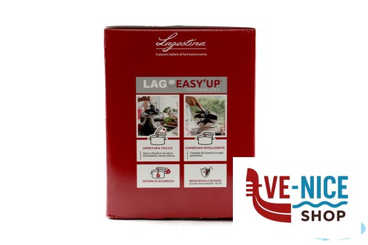 inox DELIZIOSA EASYUP-PENTOLA A PRESSIONE CM.22 LT 7 10507 LAGOSTINA - immagine 4