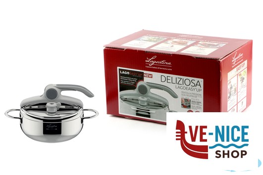 inox DELIZIOSA EASYUP-PENTOLA A PRESSIONE CM 22 LT 3,5 10522 LAGOSTINA - immagine 2