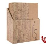porta menu DESIGN SUGHERO - SCATOLA CON 10 PORTAMENU CARTA DEI VINI FORMATO A4 DESIGN-STILE SUGHERO CON 1 INSERTO DOPPIO     MC-BOX-DRWC-CORK SECURIT