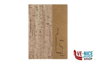porta menu DESIGN EFFETTO SUGHERO-PORTAMENU CARTA DEI VINI CON ELESTICO PER CONTENERE GLI INSERTI CONTIENE MAX 10 PAGINE 1 INSERTO INCLUSO SECURIT