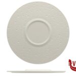 DEVA BIANCO-PIATTO FLAT GOURMET CM 28 ALLUMINA IMPORT TAVOLA PROFESSIONAL ceramica 4 pezzi