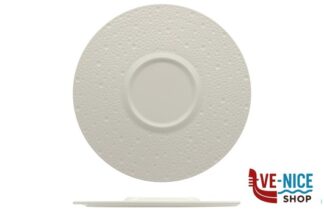 ceramica DEVA BIANCO-PIATTO FLAT GOURMET CM 28 ALLUMINA IMPORT TAVOLA PROFESSIONAL