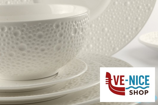 piatti DEVA BIANCO-PIATTO NORDIC CM 22 X H 2,3 ALLUMINA IMPORT TAVOLA PROFESSIONAL - immagine 4