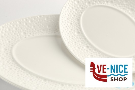 ceramica DEVA BIANCO-PIATTO NORDIC CM 28 ALLUMINA IMPORT TAVOLA PROFESSIONAL - immagine 3