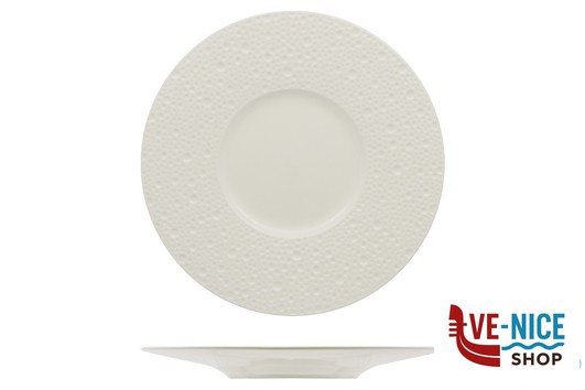 ceramica DEVA BIANCO-PIATTO PIANO GOURMET CM 28 IMPORT TAVOLA PROFESSIONAL