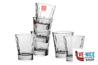 vetro DIAMOND TRASPARENTE-CONFEZIONE 6 BICCHIERI CAFFEINO CL.8 BORMIOLI ROCCO