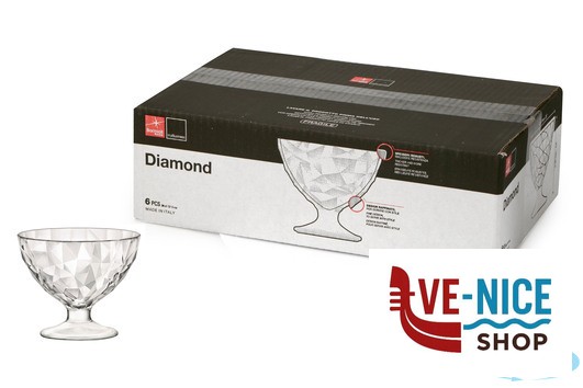 altri calici DIAMOND TRASPARENTE-COPPE DESSERT CL 36 BORMIOLI ROCCO - immagine 2
