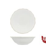 insalat zuppiere sals antipast DIANA GOLD - INSALATIERA CM 19 CON DOPPIO FILO ORO AL BORDO 3MM E AL MARLY 1MM IMPORT TAVOLA PROFESSIONAL