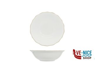 insalat zuppiere sals antipast DIANA GOLD - INSALATIERA CM 19 CON DOPPIO FILO ORO AL BORDO 3MM E AL MARLY 1MM IMPORT TAVOLA PROFESSIONAL