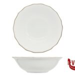 insalat zuppiere sals antipast DIANA GOLD - INSALATIERA CM 23 CON DOPPIO FILO ORO AL BORDO 3MM E AL MARLY 1MM IMPORT TAVOLA PROFESSIONAL