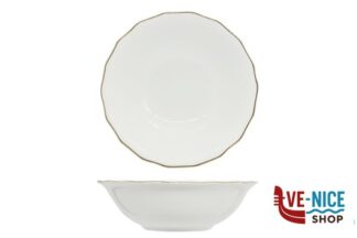 insalat zuppiere sals antipast DIANA GOLD - INSALATIERA CM 23 CON DOPPIO FILO ORO AL BORDO 3MM E AL MARLY 1MM IMPORT TAVOLA PROFESSIONAL