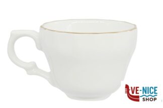 tazze da caffe' DIANA GOLD - TAZZA CAFFE CL 9 CON DOPPIO FILO ORO AL BORDO 3MM E AL MARLY 1MM IMPORT TAVOLA PROFESSIONAL