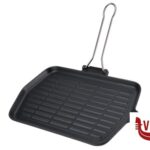 piastre per cottura DIETELLA - BISTECCHIERA GHISA RETTANGOLARE CM 36X23 ANCHE PER INDUZIONE ILSA