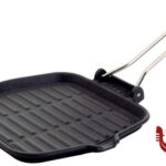 piastre per cottura DIETELLA - BISTECCHIERA GHISA QUADRATA CM 20 ANCHE PER INDUZIONE ILSA