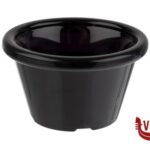 0 DIP BOWLS- SET 12 COPETTE POLIETILENE NERO CM 6H3,5 ML40 APS  ASSHEUER POTT GMBH E CO KG