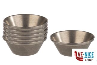 ciotolina DIP BOWLS-SET 6 COPPETTE CM6XH.2,5 ACCIAIO EFFETTO ANTICATO APS ASSHEUER POTT GMBH E CO KG