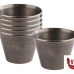 ciotolina DIP BOWLS-SET 6 COPPETTE CM6XH.4,5 ACCIAIO EFFETTO ANTICATO APS  ASSHEUER POTT GMBH E CO KG