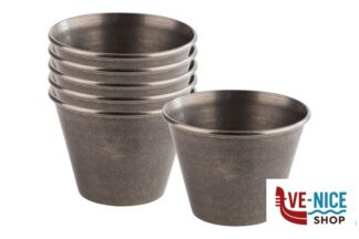 ciotolina DIP BOWLS-SET 6 COPPETTE CM6XH.4,5 ACCIAIO EFFETTO ANTICATO APS ASSHEUER POTT GMBH E CO KG