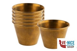 ciotolina DIP BOWLS-SET 6 COPPETTE CM 6XH.4,5 ACCIAIO EFFETTO ORO APS ASSHEUER POTT GMBH E CO KG