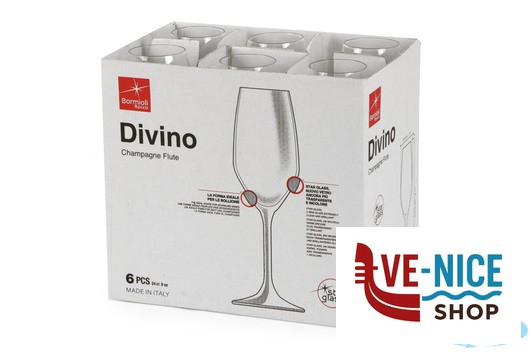 vetro DIVINO-CALICE FLUTE CL 24 1.96141 BORMIOLI ROCCO - immagine 3