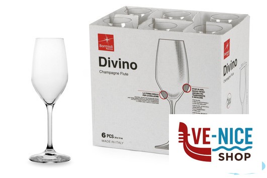 vetro DIVINO-CALICE FLUTE CL 24 1.96141 BORMIOLI ROCCO - immagine 2