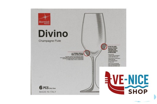 vetro DIVINO-CALICE FLUTE CL 24 1.96141 BORMIOLI ROCCO - immagine 4
