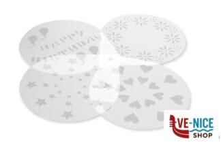utensili vari per dolci DOLCE SET 4 STENCIL CM.20 2029 GHIDINI CIPRIANO